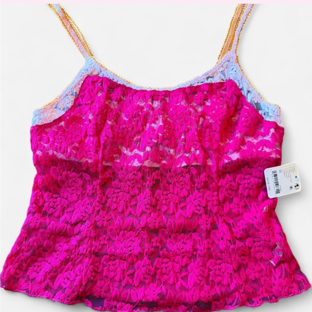 Free People Red Lace Camisole